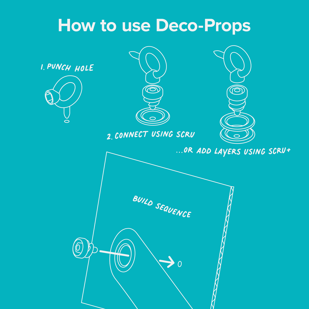 Makedo Deco-Props Sparkies (25 pieces)