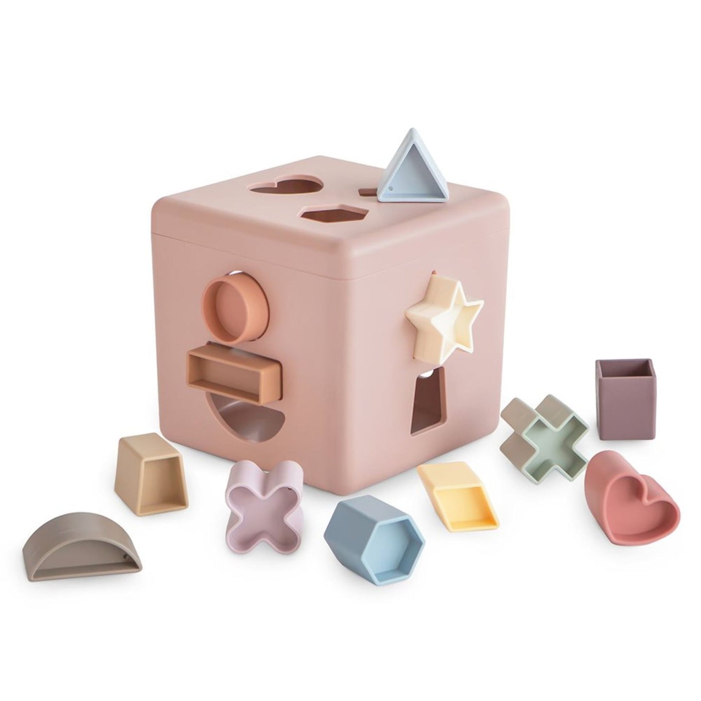Mushie Shape Sorting Box – Petal