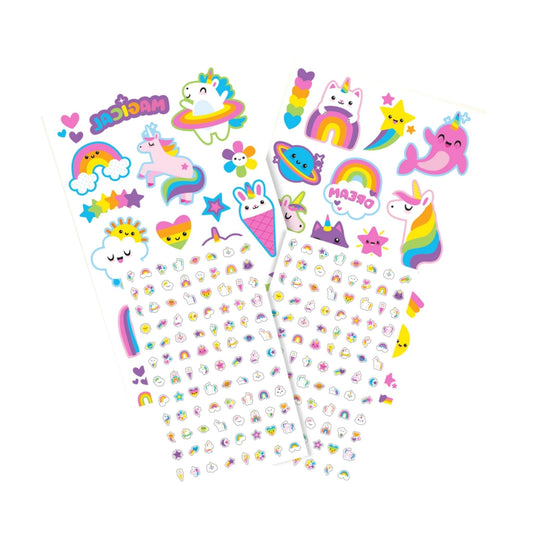 Ooly Tattoo Palooza Nail Stickers & Tattoos - Unicorns & Rainbows