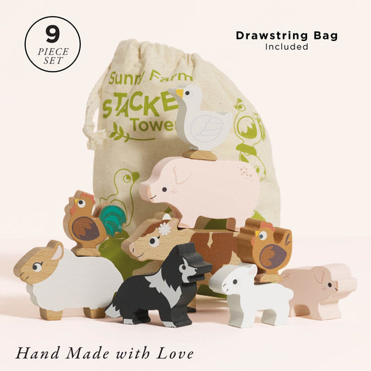 Farmyard Stacking Animals detail