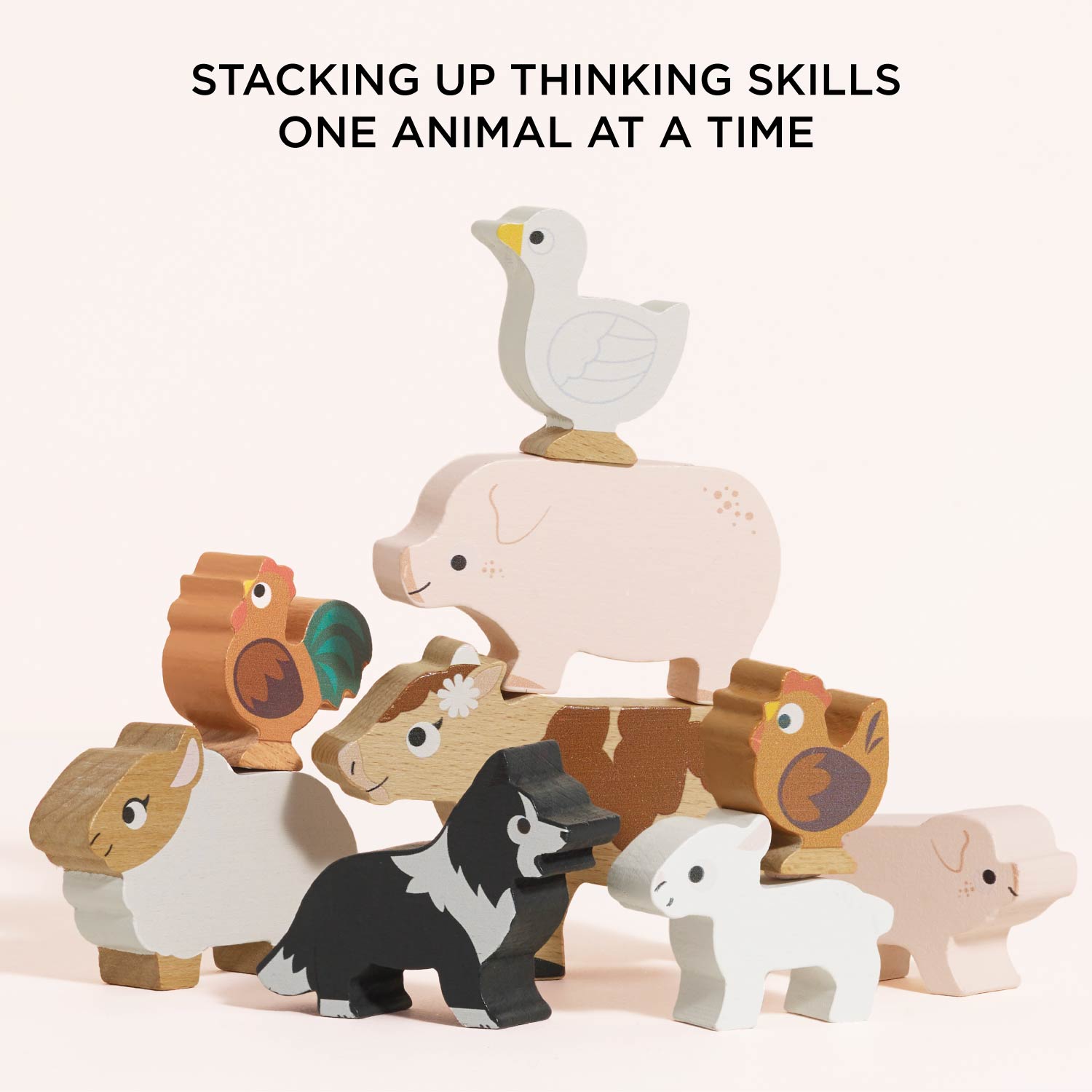 Farmyard Stacking Animals stacked