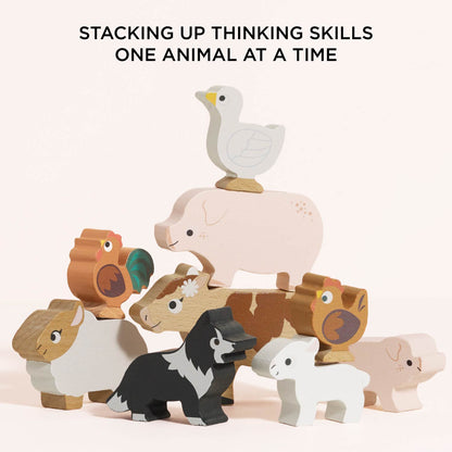 Farmyard Stacking Animals stacked
