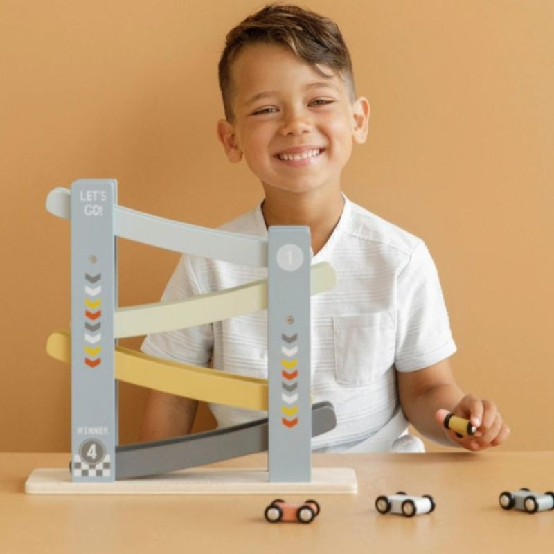 Little Dutch Ramp Racer Cars – Blue