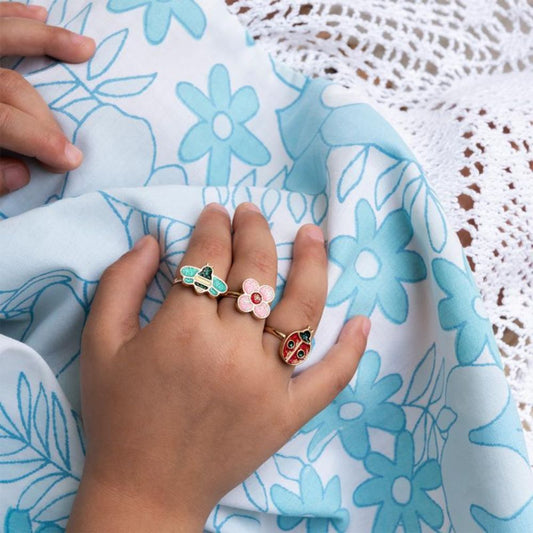 Rex London Ladybird Glitter Rings (Set)