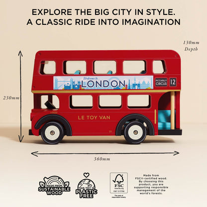 London Wooden Bus interior