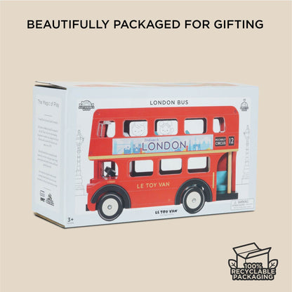 London Wooden Bus packaging