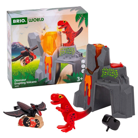 BRIO World Dinosaur Erupting Volcano