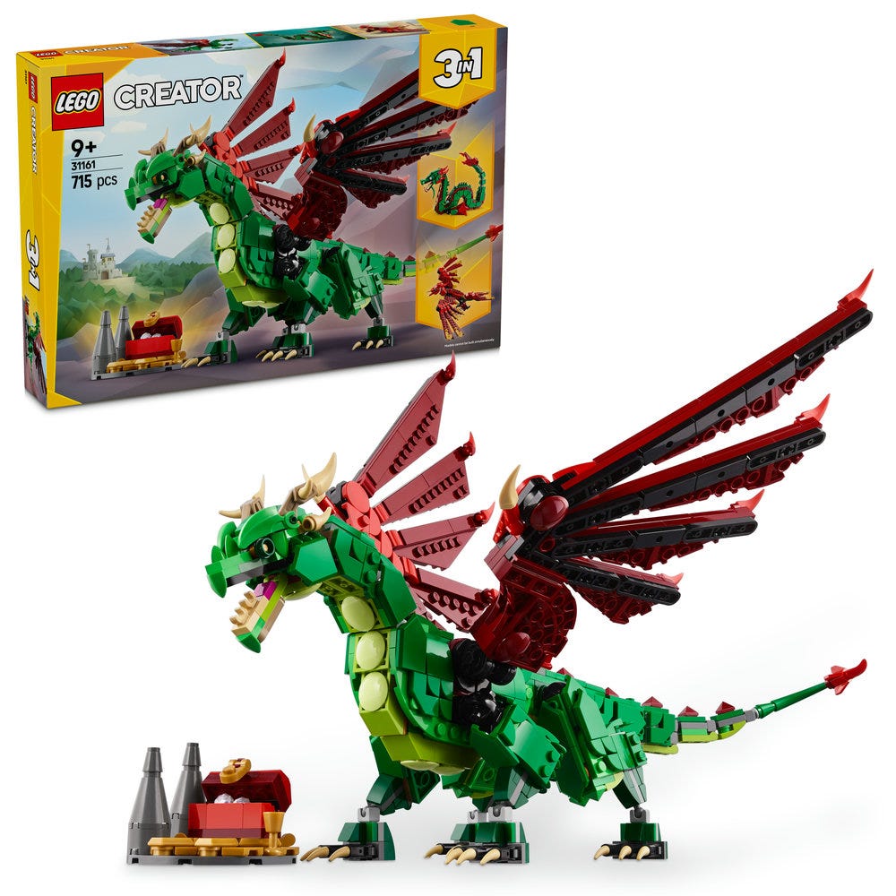 LEGO Creator 3in1 Medieval Dragon 31161