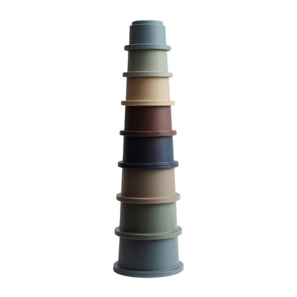 Mushie Stacking Cups – Forest