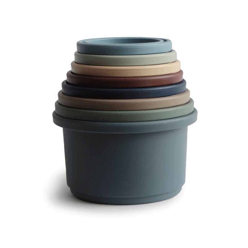 Mushie Stacking Cups – Forest
